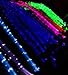 Glowbys LED Fiber Optic Light-Up Hair Barrette - Rainbow