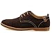 4HOW Men's Oxford Shoe Suede Leather Dress Tan US 11.5M (Clearnance)