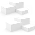6 Supports Cubes à Desserts Empilables Blancs - Pour Buffet, Gâteaux, Déco Et Rangement