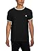 Champion Mens Jersey Ringer T-Shirt, Black/Oxford Gray, Medium