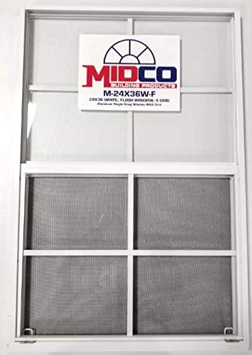 24 X36 Flush Mount Aluminum Window White 1 Amazon Com