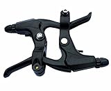 BlueSunshine 1 Pair Universal Full Aluminum Alloy Bicycle Brake Handle Mountain Road Bike V-Type Brake Lever 2.2cm Diameter (Brake)