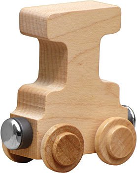 NameTrain Clear Finish Letter Car I - Made in USA