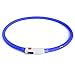 BSEEN Light Up Dog Collars - Reflective LED Dog Collar, Adjustable Puppy Collar, Rechargeable Dog Camping Gear Dog Collar Light for Small Medium Large Dogs (Medium, Blue3)