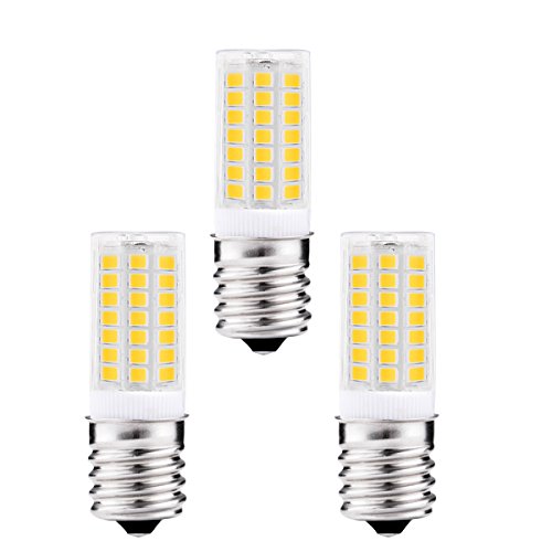 JCase LED 5W E17 LED Bulbs, 40 Watt Incandescent Bulb Replacement, 400Lm, Warm White 3000K, LED Light Bulbs for Under Cabinet Range Hood, Microwave Oven (Pack of 3)