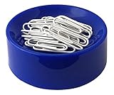 Blue Clipwell Magnetic Paper Clip Holder