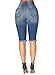 Dokotoo Womens Ladies Fashion Summer Classic Casual Mid Rise Denim Ripped Destroyed Hole Bermuda Shorts Skinny Jeans Medium