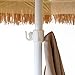 Caymus 7ft Hula Thatched Tiki Umbrella Hawaiian Style Beach Patio Umbrella Natural Color 8 ribs