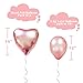 Sharlity Rose Gold Love Balloon Set - Engagement Diamond Ring Balloon Romantic Wedding Bridal Anniversary Party Decoration
