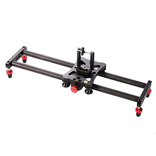 Ruili 15in Mini Video Camera Slider Dolly Track with Roller Bearing for Cellphone, Sony A9 A7 A6500 A6000 Nikon D7500 D3400 D3300 Canon T6i 7D 1300D Panasonic GH5 GH5S GH4 DSLR Camera - Thumbnail 7