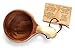 Nordic Art Store Handmade KUKSA - Handmade CURLY BIRCH cup from Lapland+ Reindeer bone - No06a for hiking, camping, kitchen, outdoors