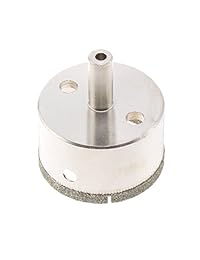 JINGLING - Broca para baldosas de cristal (revestimiento de diamante, para azulejos de cerámica), color plateado