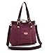 KISS GOLD(TM Women's Casual Canvas Top-Handle Bag Shoulder Bag(Coffee)