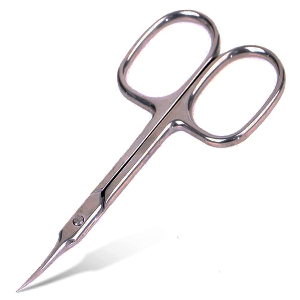 Longivia® Cuticle Scissors Extra Fine 1 mm Stainless Steel Cuticle Scissors for Manicure or Pedicure Cuticle Scissors Sharp Cuticle Nail Scissors Silhouette Scissors Skin and Nail Fingernail Scissors