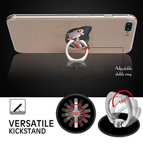 Cell Phone Holder Flamingos Birds Having Shower Cat Type Ring Cell Phone Stand Adjustable 360° Phone Finger Holder for IPad Phone X/6/6s/7/8/8 Plus/7, Galaxy S9/S9 Plus/S8/S7