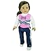 18 Inch Doll Cheerleader Sports 5 Pc. Set. Doll Clothing Fits 18 Inch American Girl Doll