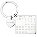Personalized Master Free Engraving Custom Date Calendar Heart Keychain, Custom Date Pendant Key Ring Lovers Couples Valentine's Day Birthday Anniversary Christmas Special Day Gift