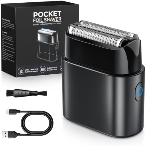 Afeitadora Eléctrica Foil Shaver Hombre Portátil Recargable USB-C