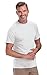 Classic White Cotton Crew Neck Short Sleeve Tee for Men