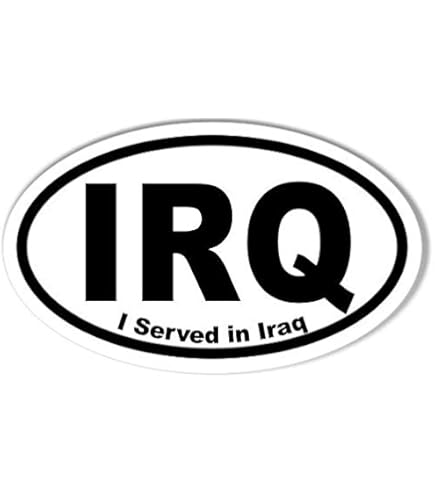 I Served In Afghanistan Oval Bumper Sticker - 3x5 Inch Military Pride Decal