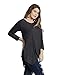 JollieLovin Womens Plus Size 3/4 Sleeve V Neck Flowy T Shirt Casual Swing Tunic Top