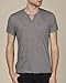 Alternative Mens Perfect Moroccan Textured Organic Pima T-Shirt Large Oxford Grey Heather