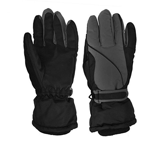 BXT Men's Winter Ski Snowboard Snow Cycling Motorcycle Bike Riding Climbing Mountaineering Anti-skid Warm Gloves Outdoor Sport Waterproof Windproof Thick Thermal Skiing Gloves with Adjustable Cuffs