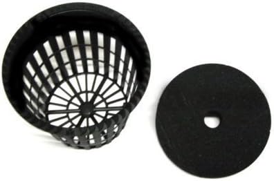 25 2 Inch Net Mesh Pots and Neoprene Inserts Combo by Outlaw Hydroponics