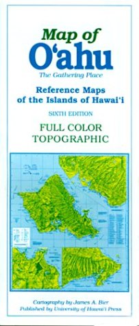 Map of O'Ahu: Reference Maps of the Islands of Hawai'I by James A. Bier