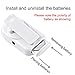 Mini Digital Metronome, Multifunctional, Portable, Volume Adjustable, Clip on, with Speaker, Tempo, with Battery for Piano, Guitar, Saxophone, Flute, Violin, Drum (White)