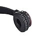 Kids Bluetooth Headphones Foldable Volume Limiting Wireless/Wired Stereo On Ear HD Headset with SD Card FM Radio in-line Volume Control Microphone for Children Adults (Black)