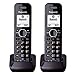 Panasonic KX-TGA950 Dect 6.0 Plus 2-Line Caller ID Call Block 3-Way Conferencing Landline Cordless Accessory Handset for KX-TGXXXX Series Phones (2-Pack) primary