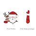 Meitinalife Christmas Santa and Reindeer Waving Wiper Decal for Rear Window 3D Cartoon Festive Car Sticker Vinyl Decal for Vehicle Rear Wipers Xmas Decoration