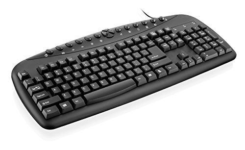 Teclado Multimídia USB Plug&Play Ergonômico Preto TC150 - Multilaser