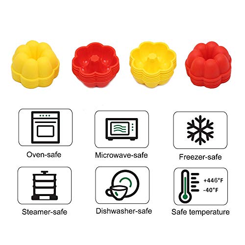 5 24Pcs+Silicone+Baking+Flower+encounter