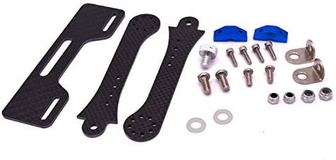 LHI FPV Carbon Fiber Monitor Holder Mount for 7-8 inch RC Display Bracket Stand Support