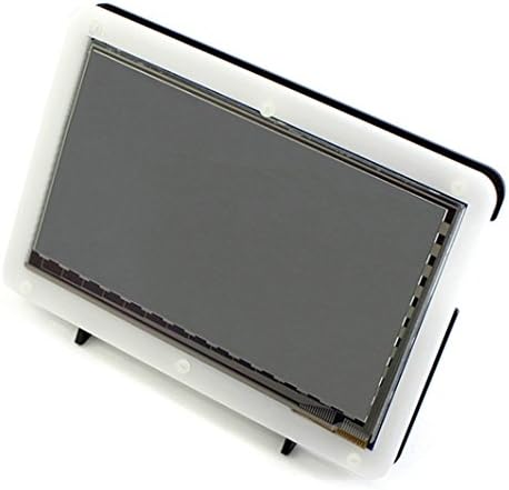 Guhui Clear Case for Raspberry pi 3 Model B 7 Inch Touch Display ( Compatible for LANDZO 7 inch Display ) (white)