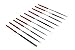 SE 73810DF 10-Piece Mini Diamond Needle File Set, 150 Grit - Assorted Shapes, 3-1/4