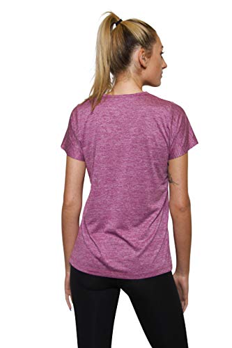 image for Real Essentials 5 Pack: Womens V Neck T-Shirt Ladies Yoga Top Athletic