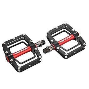 Aigend Bicycle Pedals – 1 Pair Aluminum Alloy Flat Cycling Pedals for Mountain Bikes Accessory