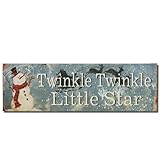 Adeco Decorative Christmas Wood Wall Sign Plaque 