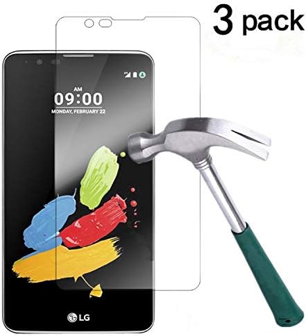 TANTEK[3-Pack Screen Protector for LG G Stylo 2 / LG G Stylus 2 (5.7 Inch,2016 Edition),Tempered Glass Film,Ultra Clear,Anti Scratch,Bubble Free,Case Friendly