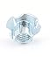 20 Pcs 4 Prongs Zinc Plated T-Nut Tee Nut Fixing 3/8