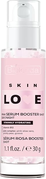 Bielenda SKIN LOVE Pink Booster Shot Serum 30g Hydrating Daily Care Day Night view 3