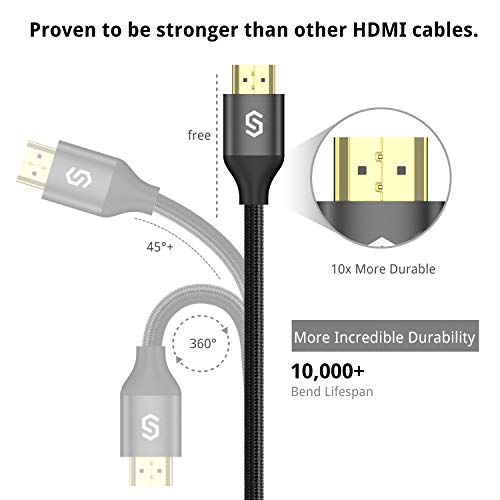 image for HDMI Cable 10ft - Syncwire HDMI Cord - 18Gbps High Speed 4K HDMI Cable