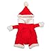 meihejia Small Dog Santa Costume with Hat Suit, Cat Christmas Costume Santa Claus Suit Xmas Costume - M