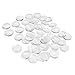 Joyingle Clear Glass Dome Tile Cabochon Clear 30mm 1.2 Inch Non-calibrated Round 30 Pieces