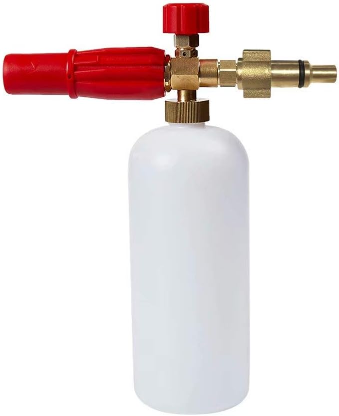 intrbleu Car Wash Foam Spraying Gun,for Lavor Vax High Pressure Washer 1/4 M14 Connector Foam Nozzle,Snow Foam Lance,Foam Container