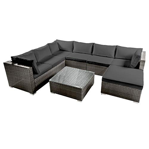 BRAST Gartenmöbel Lounge Set | 4-12 Personen viele Modelle & Farben | incl. extra Dicke Kissen | TÜV geprüft | Outdoor… – Bild 6