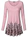 Lotusmile Women's Plus Size Tunic Shirt for Leggings, Long Sleeve Round Neck Sandy Fabric, DPK XL